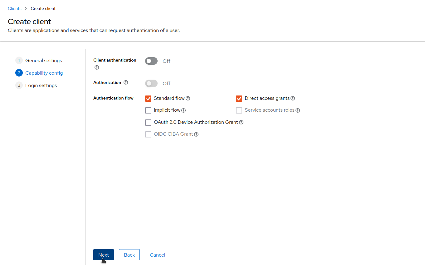 Vytvoření clienta 03