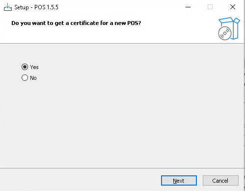 Instalační soubor POS 01