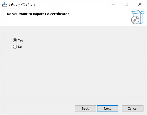 Instalační soubor POS 03